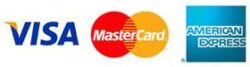 Tarjetas de crédito aceptadas: Visa MasterCard, American Express
